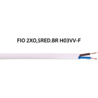 Round cable H03VV-F 2x0,5mm2 white