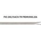Cable plano FRDR 2x0,75mm2 transparente