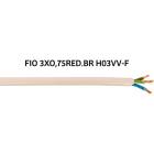 Cable redondo H03VV-F (FVV) 3x0,75mm2 blanco