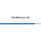 Rigid wire H07V-U 2,5mm2 blue