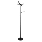 Floor lamp IRIS with reading arm 20W+7W LED CCT (3000K-6000K), in black