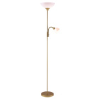 Floor Lamp TORINO with reading arm 1xE27 + 1xE14 H.179xD.25cm gold