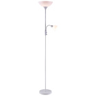 Floor Lamp TORINO with reading arm 1xE27 + 1xE14 H.179xD.25cm White