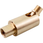 Adjustable female/male Brass Friction Lamp Swivel, Alt.6xD.2cm, M10x2 360°-90°