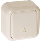 Push-buttom ANCIENT 10AX 250Vac in ivory
