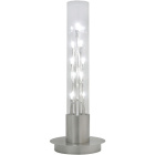 Table Lamp MÁRCIA 10xG4 12V H.53xD.20cm Metal+Glass Transparent/Satin Nickel