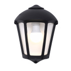 Wall Lamp FABIO 1xE27 IP55 L.21xW.11,5xH.29cm black resin