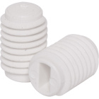 M7x1 grub screw for cord grip and ceiling-roses, in white thermoplastic resin, H.10mm