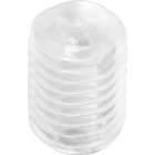 M7x1 grub screw for cord grip and ceiling-roses, transparent thermoplastic resin, H.10mm