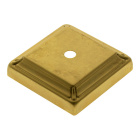 Stamped base for table lamp L.8xW.8xH.2cm with 1 central hole, in brass