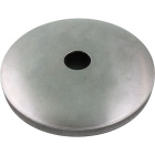 Cover for open sphere H.4,9xD.8cm with 1 central hole, in raw iron