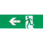 Self-adhesive sign with safety pictogram arrow/ left 65*200mm