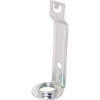 Snap-in bracket 1-piece E14 candle lampholder white zinc-plated metal H.85 mm