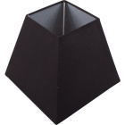 Lampshade IRLANDES square prism large with fitting E27 L.22xW.22xH.18,5cm Black