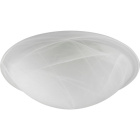 White glass DUNA spherical, D.30xH.6cm for plafond