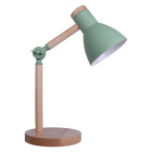 Table Lamp TEACHER 1xE27 H.47xD.15cm matte Green/Wood