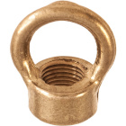 Hook L.2,2xW.1,5xH.2,6cm with M10x1, in raw brass  (GF4 LA)