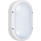 Aplique AMAZONAS pequeno IP54 1xE27 C.13,5xL.6xAlt.22cm Alumínio + Policarbonato (PC) Branco