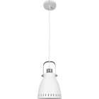 Suspensão BROOKLYN 1xE27 Alt.Reg.xD.17cm Branco