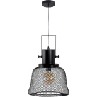 Suspensão LUMIERE 1xE27 Alt.Reg.xD.32cm Preto