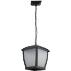 Suspensão DRAVE IP44 1xE27 C.17xL.17xAlt.Reg.cm Alumínio+PC Preto