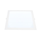 Foco de encastrar INTEGO 2.0 PC quadrado 18W LED 1850lm 6400K 120° C.22,5xL.22,5xAlt.2,5cm Branco