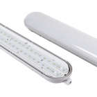 Armadura estanque LINESTRA X2 150cm IP65 1x56W LED 6000lm 6400K 130° C.150xL.9,2xAlt.6cm Cinzento