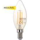 Lâmpada E14 (fino) Vela VALUE CLASSIC LED Regulável p/níveis 6.5W 2700K 806lm -A++