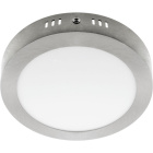 Plafond ESCUDO redondo 1x12W LED 672lm 4000K 120° Alt.3,5xD.17cm Níquel