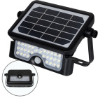 Aplique solar MURAT com sensor IP65 1x5W LED 500lm 6000K 90°C.23,19xL.14,94xAlt.3,36cm ABS+PC Preto