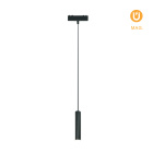 Suspensão para calha magnética PIQUET (2 condutores) 6W LED 250lm 3000K 38° Alt.150xD.2,7cm preto