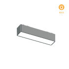 Barra para calha magnética PIQUET (2 condutores) 6W LED 330lm 3000K 150° C.12,2xL.2,6xAlt2,4cm preto