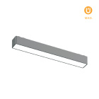 Barra para calha magnética PIQUET (2 condutores) 12W LED 560lm 3000K 150° C.23xL.2,6xAlt.2,4cm preto