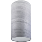 Abat-Jour ROMENO redondo tela Sari com encaixe E14 Alt.26,5xD.14cm Cinzento