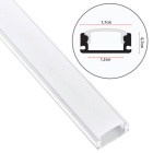 Profile for LED strip without tabs with opaline diffuser W.17,4xH.7mm