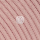 Cabo elétrico redondo flexível revestido a tecido H03VV-F 2x0,75mm2 D.6.8mm, em rosa antigo TO434