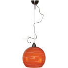 Suspensão BADAJOZ 1xE27 Alt.Reg.xD.30cm Laranja/Níquel