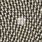 Cabo elétrico redondo flexível revestido a tecido H03VV-F 2x0,75mm2 D.6.8mm, em preto/areia TO550