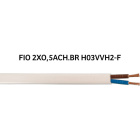 Flat cable H03VVH2-F 2x0,5mm2 white