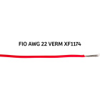 Condutor AWG22 em silicone vermelho