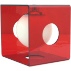 Candeeiro de mesa RITA 1xE14 C.19,5xL.22xAlt.22cm Vermelho