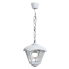 Suspensão ROBY 1xE27 IP55 C.20xL.20xAlt.70cm resina branca