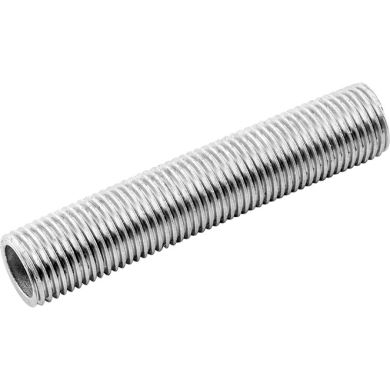 Threaded tube L.6cm M10x1, in galvanized iron