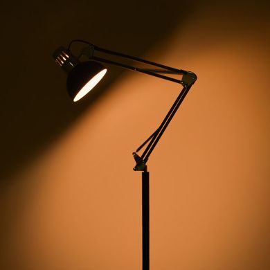 Floor Lamp ANTIGONA articulated 1xE27 L.15xW.12,5xH.Reg.cm Black and Chrome