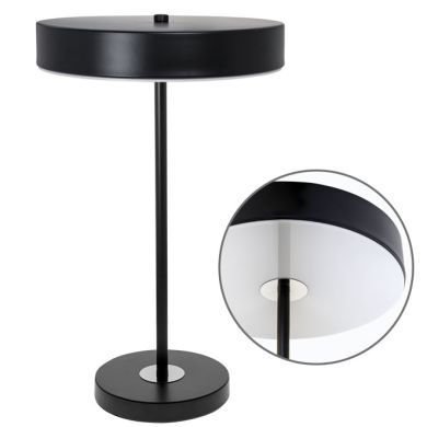 Candeeiro de mesa AINOA 1x18W LED 1980lm 3000K Alt.50xD.30cm Preto