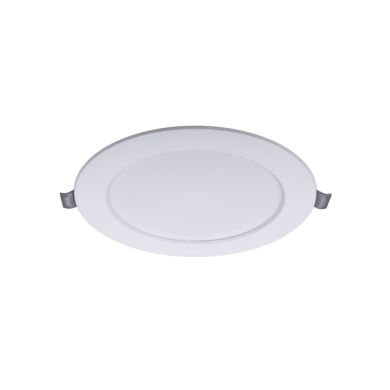 Foco de encastrar INTEGO 2.0 redondo 15W LED 1200lm 3000K 120° Alt.2,7xD.14,5cm Branco