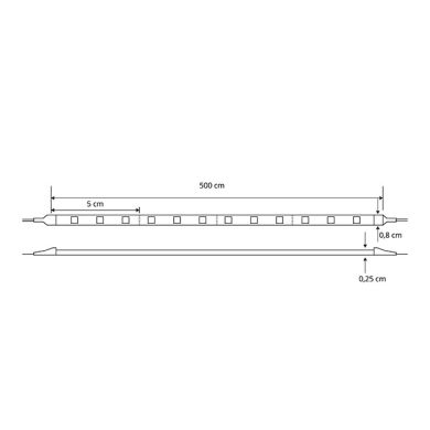 Fita LED MIR contínua 12Vdc 10W/m 4000K 5m/rolo