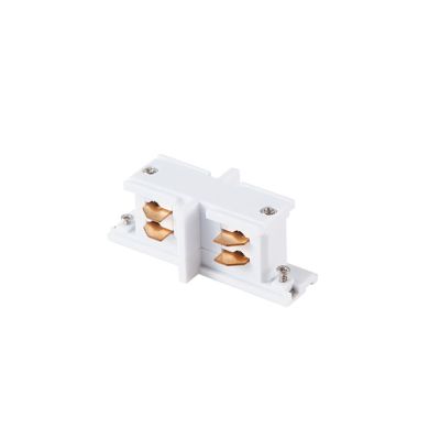 "I" shaped connector for LINE PRO surface track (4 wires) in white aluminum