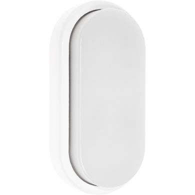 Aplique SURF ECOVISION oval IP65 1x18W LED 1200lm 6400K 120°L.10xAn.5xAl.20cm Policarbonato Blanco