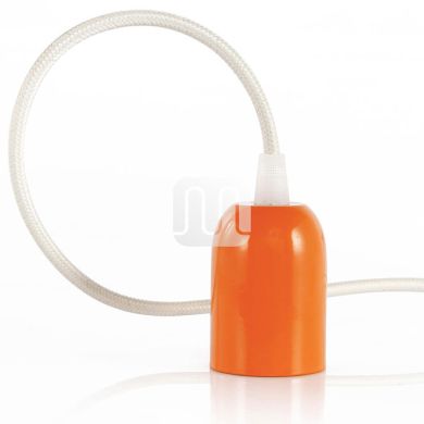 E27 cover for lampholder D.48Xa.65mm with accessories metal orange